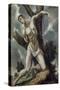 EL GRECO (school). MARTYRDOM OF SAN SEBASTIAN - XVI/XVII CENTURY - SPANISH MANNERISM-EL GRECO (SCHOOL OF)-Stretched Canvas