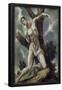 EL GRECO (school). MARTYRDOM OF SAN SEBASTIAN - XVI/XVII CENTURY - SPANISH MANNERISM-EL GRECO (SCHOOL OF)-Framed Poster