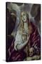 EL GRECO (school). THE PENITENT MAGDALENA - 17TH CENTURY - SPANISH MANNERISM-EL GRECO (SCHOOL OF)-Stretched Canvas