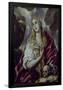 EL GRECO (school). THE PENITENT MAGDALENA - 17TH CENTURY - SPANISH MANNERISM-EL GRECO (SCHOOL OF)-Framed Poster