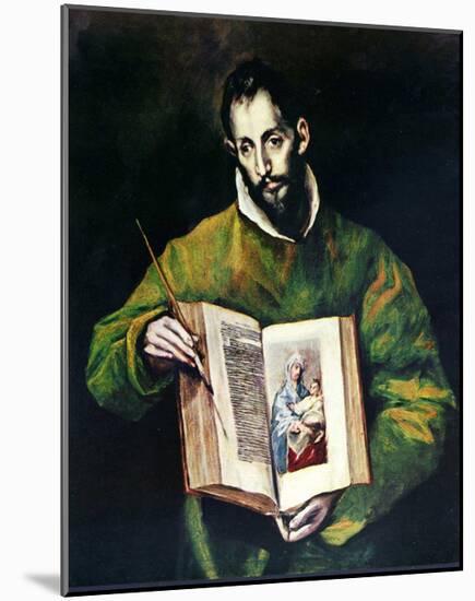 El Greco (St. Luke as painter) Art Poster Print-null-Mounted Poster