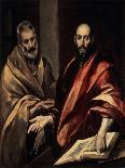 Saint John the Evangelist and Saint Francis of Assisi, C. 1600-El Greco-Giclee Print