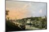 El Guadalquivir a Su Paso Por Sevilla, 1851-Manuel Barron y Carrillo-Mounted Giclee Print