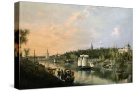 El Guadalquivir a Su Paso Por Sevilla, 1851-Manuel Barron y Carrillo-Stretched Canvas