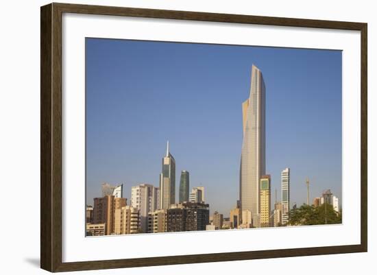 El Hamra Building, a Business and Luxury Shopping Center, Kuwait City, Kuwait, Middle East-Jane Sweeney-Framed Photographic Print