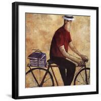 El Hombre De La Bicicleta-Didier Lourenco-Framed Art Print