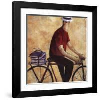 El Hombre De La Bicicleta-Didier Lourenco-Framed Art Print