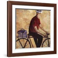 El Hombre De La Bicicleta-Didier Lourenco-Framed Art Print