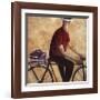 El Hombre De La Bicicleta-Didier Lourenco-Framed Art Print