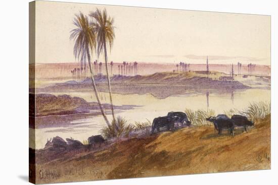 El Hon, Egypt, 1884-Edward Lear-Stretched Canvas