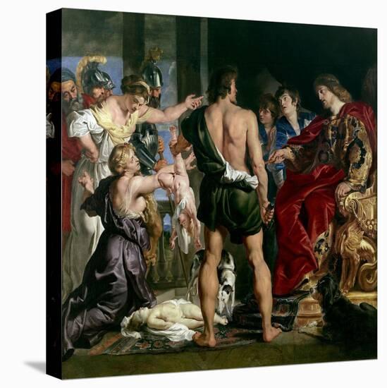 El Juicio De Salomón, 1611-1614-Peter Paul Rubens-Stretched Canvas