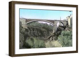 El-Kantara Bridge, Constantine, Northeast Algeria-null-Framed Giclee Print