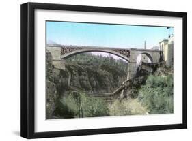 El-Kantara Bridge, Constantine, Northeast Algeria-null-Framed Giclee Print