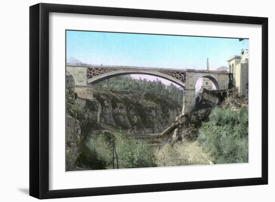 El-Kantara Bridge, Constantine, Northeast Algeria-null-Framed Premium Giclee Print