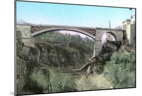 El-Kantara Bridge, Constantine, Northeast Algeria-null-Mounted Premium Giclee Print