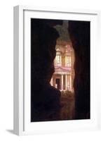 El Khasne, Petra-Frederic Edwin Church-Framed Art Print