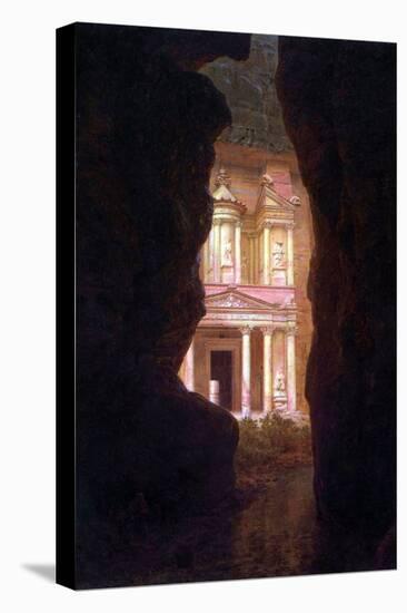 El Khasne, Petra-Frederic Edwin Church-Stretched Canvas