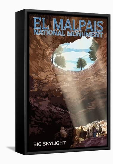El Malpais National Monument, New Mexico - Big Skylight-Lantern Press-Framed Stretched Canvas