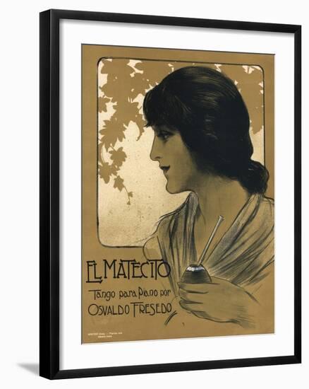 El Matecito Music Sheet Cover-null-Framed Giclee Print