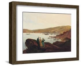 El Membrillo Beach, Near Valparaiso, 1844-Johann Moritz Rugendas-Framed Giclee Print