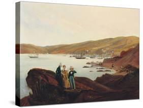 El Membrillo Beach, Near Valparaiso, 1844-Johann Moritz Rugendas-Stretched Canvas