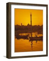 El Mina Mosque and Port, Tripoli, Lebanon, Middle East-Charles Bowman-Framed Photographic Print