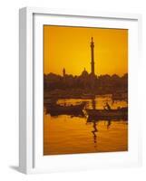 El Mina Mosque and Port, Tripoli, Lebanon, Middle East-Charles Bowman-Framed Photographic Print