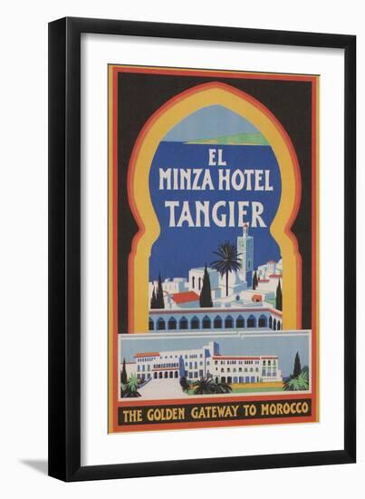 El Minza Hotel, Tangier, Morocco-null-Framed Art Print