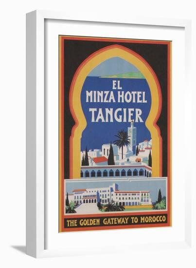 El Minza Hotel, Tangier, Morocco-null-Framed Art Print