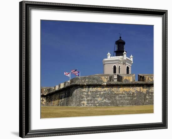 El Moro Fortress, UNESCO World Heritage Site, San Juan, Puerto Rico, USA, Caribbean-Kymri Wilt-Framed Photographic Print