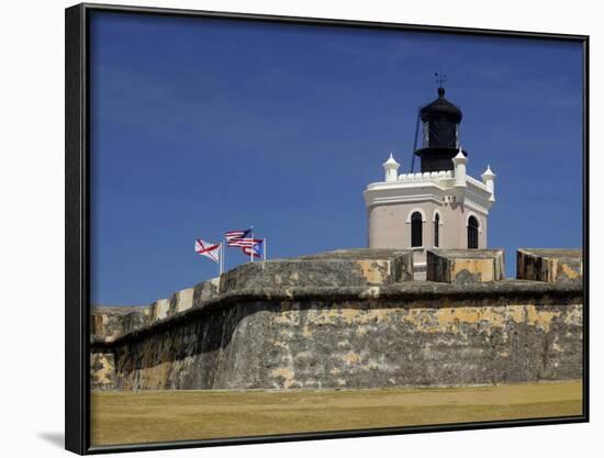 El Moro Fortress, UNESCO World Heritage Site, San Juan, Puerto Rico, USA, Caribbean-Kymri Wilt-Framed Photographic Print