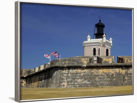 El Moro Fortress, UNESCO World Heritage Site, San Juan, Puerto Rico, USA, Caribbean-Kymri Wilt-Framed Photographic Print