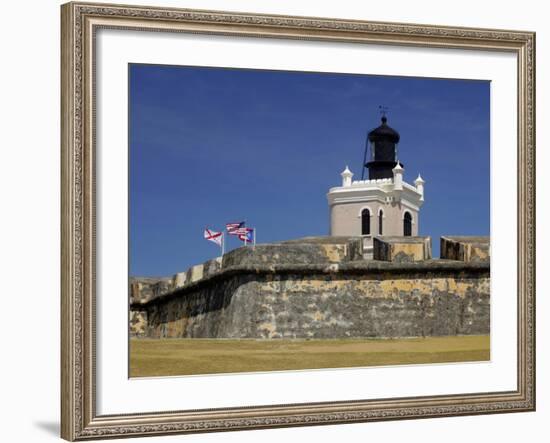 El Moro Fortress, UNESCO World Heritage Site, San Juan, Puerto Rico, USA, Caribbean-Kymri Wilt-Framed Photographic Print