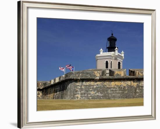 El Moro Fortress, UNESCO World Heritage Site, San Juan, Puerto Rico, USA, Caribbean-Kymri Wilt-Framed Photographic Print