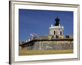 El Moro Fortress, UNESCO World Heritage Site, San Juan, Puerto Rico, USA, Caribbean-Kymri Wilt-Framed Photographic Print