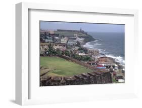 El Morro Fort as Viewed From San Cristobal Fort-George Oze-Framed Photographic Print