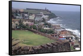 El Morro Fort as Viewed From San Cristobal Fort-George Oze-Framed Stretched Canvas