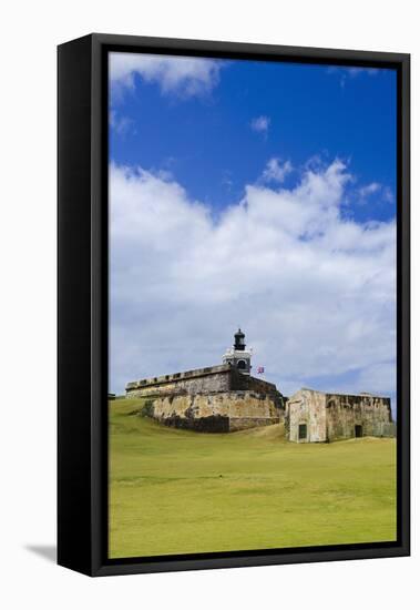 El Morro Fort in Old San Juan-Massimo Borchi-Framed Stretched Canvas