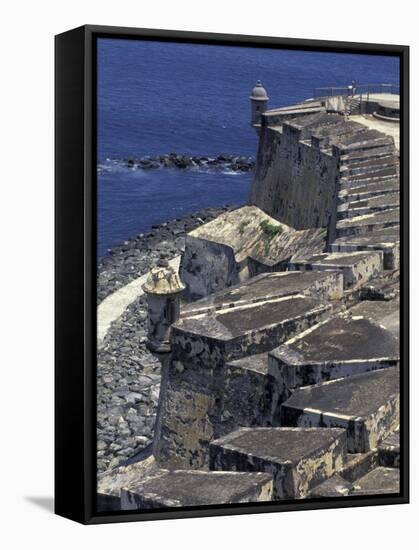 El Morro Fort, Old San Juan, Puerto Rico-Greg Johnston-Framed Stretched Canvas