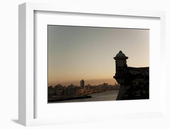 El Morro Fortress at Sunset, Havana, Cuba, West Indies, Central America-Angelo Cavalli-Framed Photographic Print