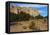 El Morro National Monument Inscription Cliffs, New Mexico, USA-Bernard Friel-Framed Stretched Canvas