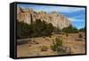 El Morro National Monument Inscription Cliffs, New Mexico, USA-Bernard Friel-Framed Stretched Canvas