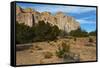 El Morro National Monument Inscription Cliffs, New Mexico, USA-Bernard Friel-Framed Stretched Canvas