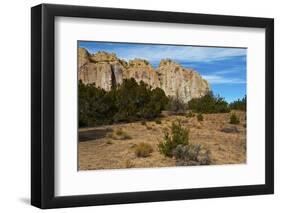 El Morro National Monument Inscription Cliffs, New Mexico, USA-Bernard Friel-Framed Photographic Print