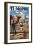 El Morro National Monument, New Mexico - U.S. Army Camel Corps-Lantern Press-Framed Art Print