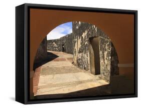 El Morro, San Felipe Castle Courtyard, Old San Juan, Puerto Rico-Maresa Pryor-Framed Stretched Canvas
