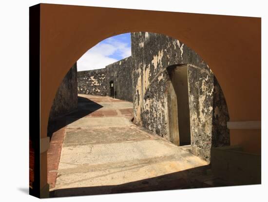 El Morro, San Felipe Castle Courtyard, Old San Juan, Puerto Rico-Maresa Pryor-Stretched Canvas