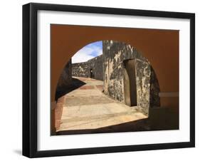 El Morro, San Felipe Castle Courtyard, Old San Juan, Puerto Rico-Maresa Pryor-Framed Photographic Print