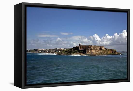 El Morro, San Juan Puerto Rico-J.D. Mcfarlan-Framed Stretched Canvas