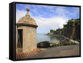 El Morro Walk, Old San Juan, Puerto Rico-Maresa Pryor-Framed Stretched Canvas